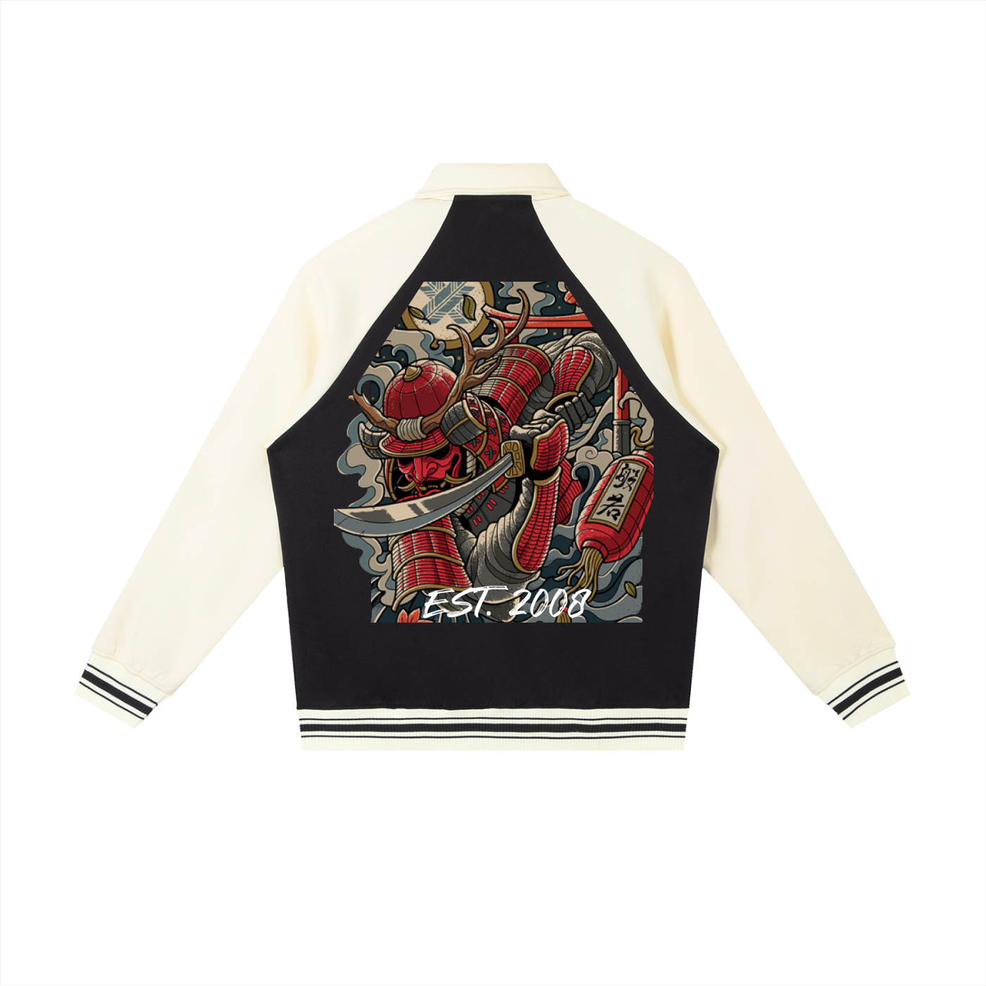 JARD Baseball Jacket (Black with Apricot)