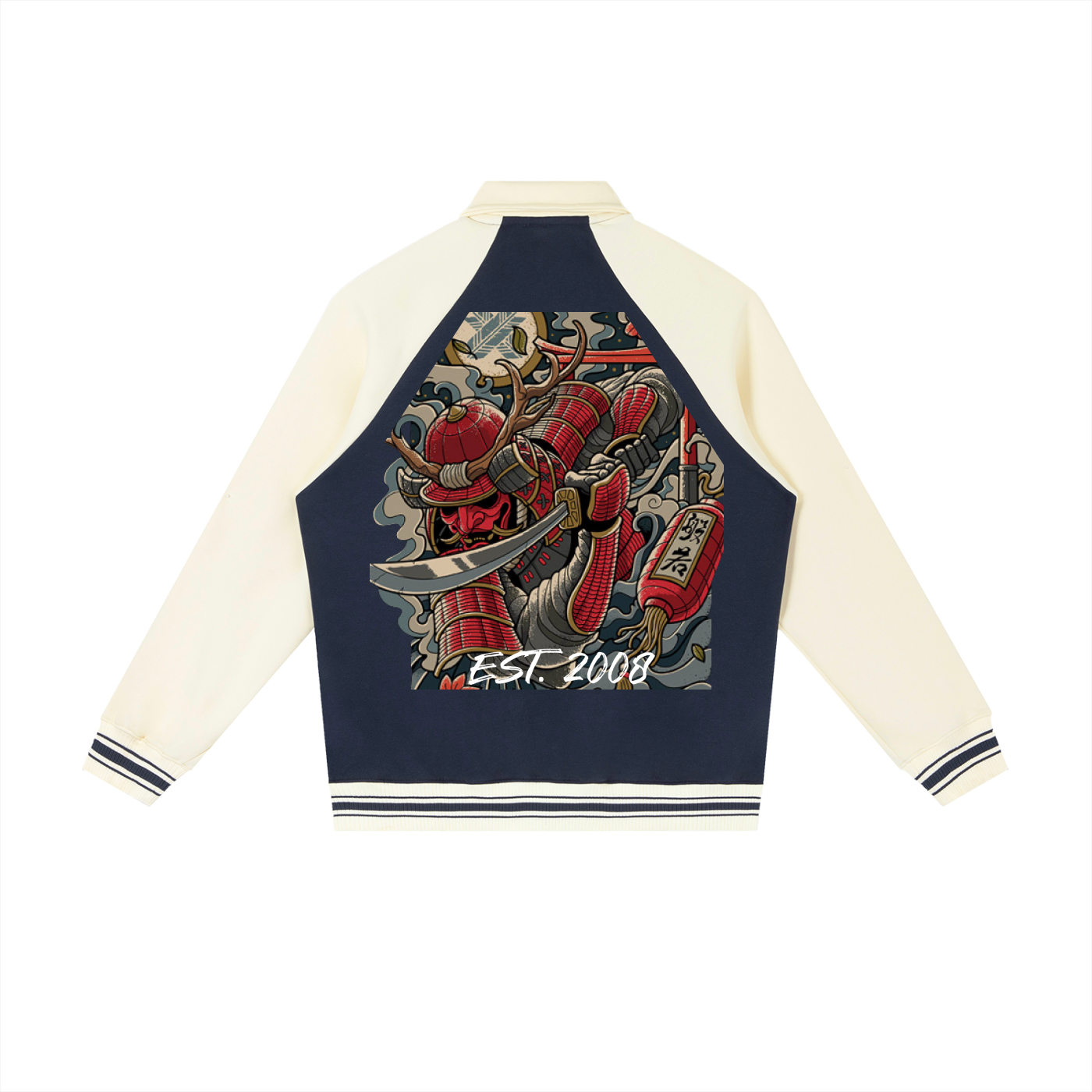 JARD Baseball Jacket (Navy Blue with Apricot)