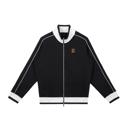 Color Block Raglan Sleeve Zip Track Jacket