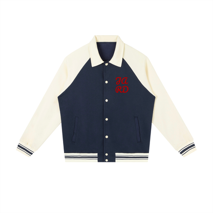 JARD Baseball Jacket (Navy Blue with Apricot)