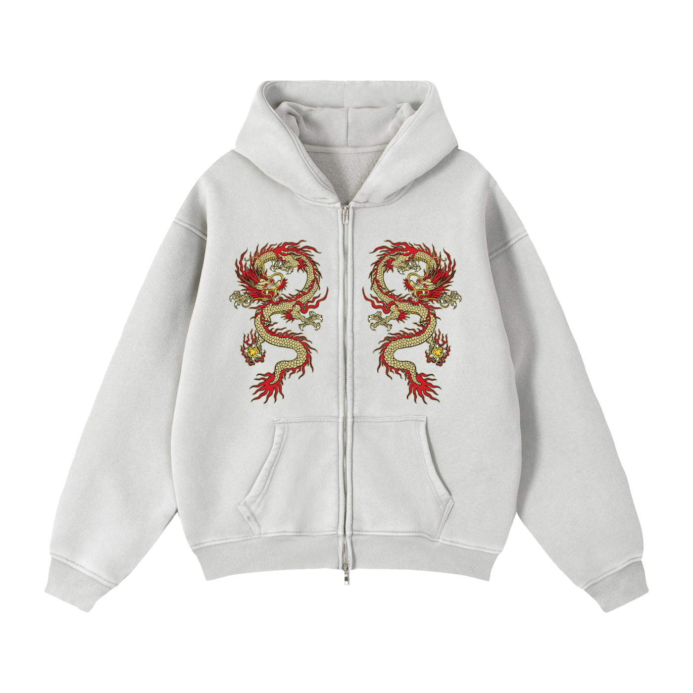 JARD Boxy Fleece Jcket (Light Gray)