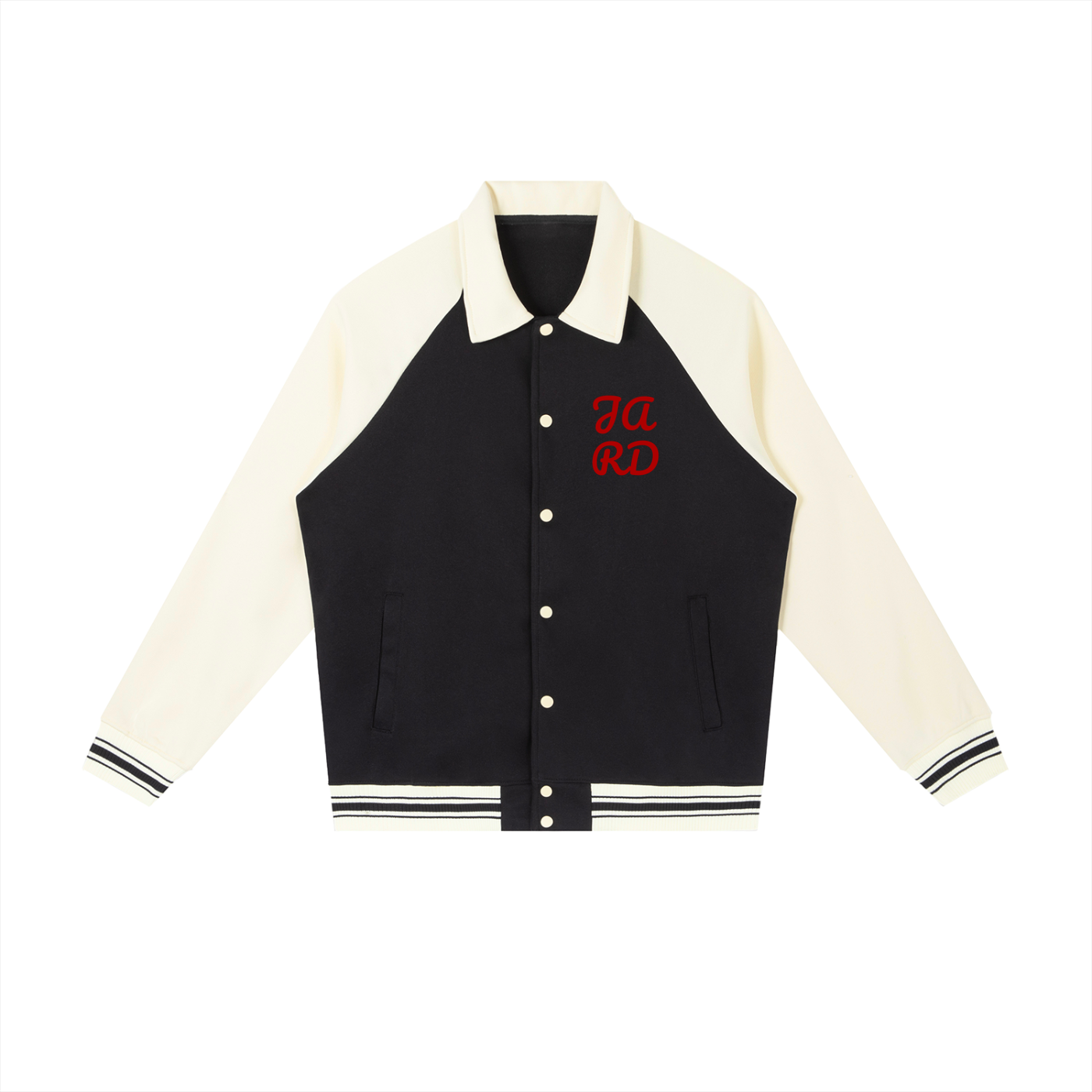 JARD Baseball Jacket (Black with Apricot)