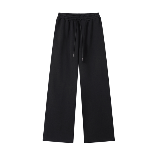 Essential Straight-Leg Sweatpants (Black)