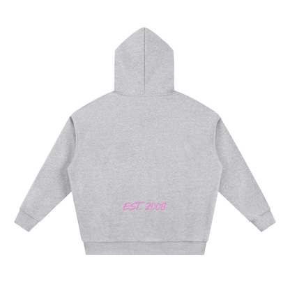 Essential Heavyweight Hoodie ( Flower Gray)