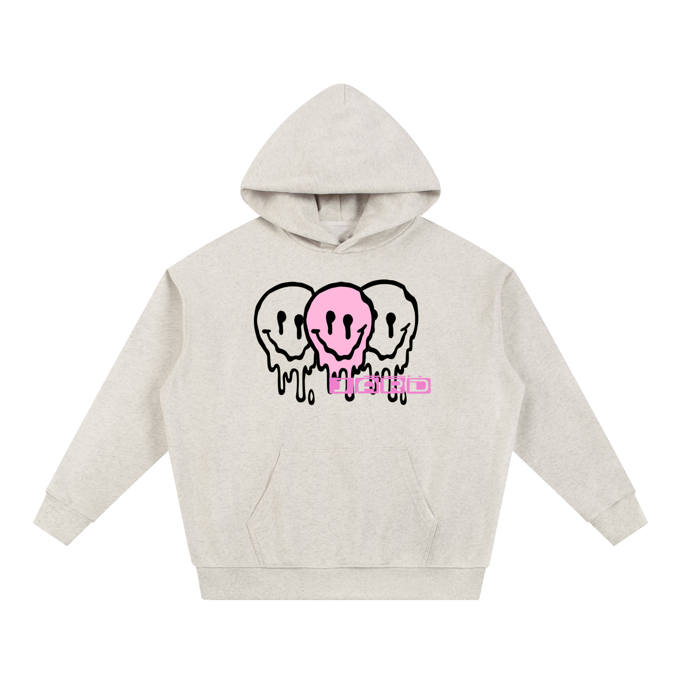 JARD Smiley Hoodie (Oat Gray)